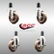 Service Caster 4 Inch 316SS High Temp Glass Filled Nylon 1-1/2 Inch Stem Caster Brake SCC, 2PK SCC-SS316EX20S414-GFNSHT-2-TLB-2-112 - alternate 1
